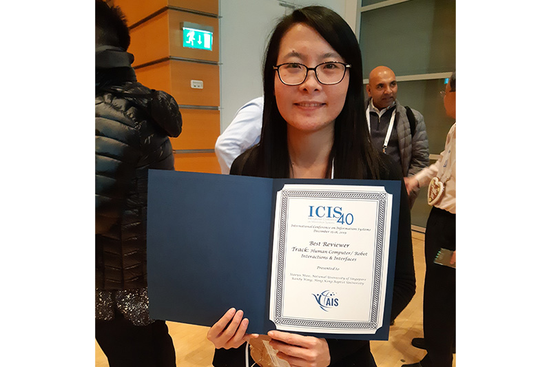 PhD student named Best Reviewer at International Conference on Information Systems