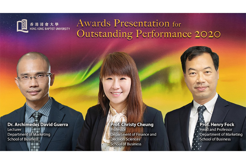 HKBU President’s Awards 2019-20 honour outstanding performance in teaching and service